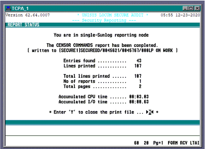 Report Generation
